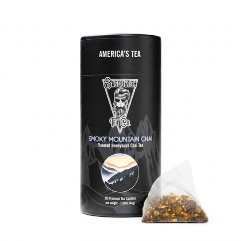 Smoky Mountain Honeybush Chai Tea Blend – 20 Sachets – Sasquatch Tea Co | Made in USA Sasquatch Tea Co  Tea