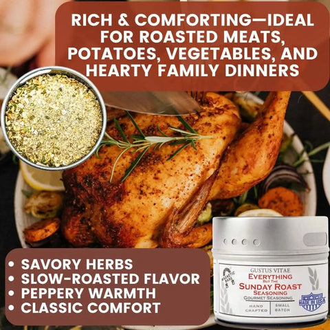 Snack-Time Gourmet Spice Collection – Six 4oz Seasoning Tins – Handcrafted Small-Batch Blend | Made in USA Gift Set Gustus Vitae  Collections & Gift Sets