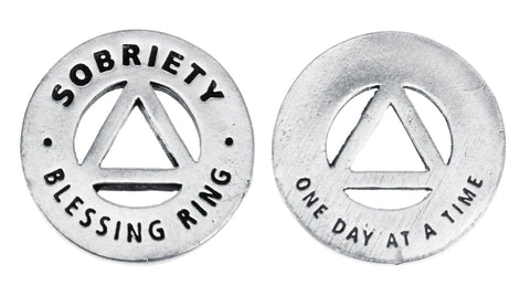 Sobriety Blessing Ring Charm – Inspirational Token for Recovery | Made in USA Whitney Howard Designs  Blessing Ring