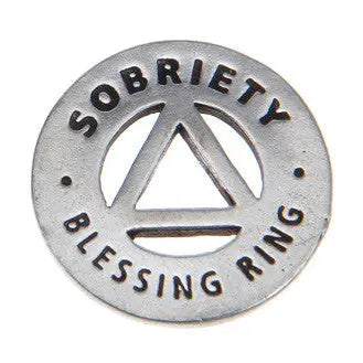 Sobriety Blessing Ring Charm – Inspirational Token for Recovery | Made in USA Whitney Howard Designs  Blessing Ring