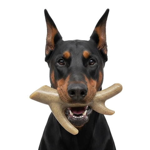 SodaPup Ever Antler Dog Chew Toy 7.5 Inch Large – Durable Nylon Bone Alternative | Made in USA SodaPup  Nylon Dog Toys