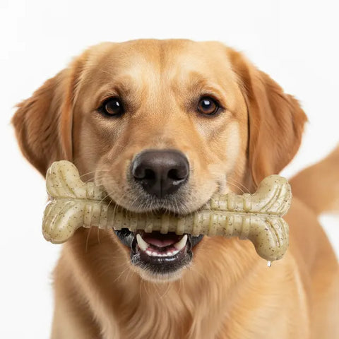 Sodapup Toughbone Durable Nylon Dog Chew Toy 6 Inch Ribbed Texture – Power Chewer Safe | Made in USA SodaPup  Nylon Dog Toys