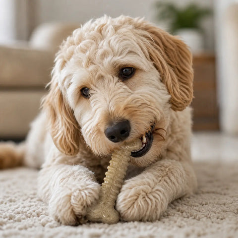Sodapup Toughbone Durable Nylon Dog Chew Toy 6 Inch Ribbed Texture – Power Chewer Safe | Made in USA SodaPup  Nylon Dog Toys