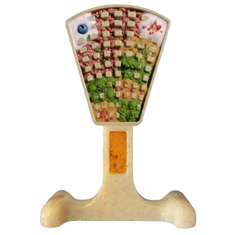Sodapup Waffle Tower 6.75 Inch Durable Nylon Dog Chew Toy – Enrichment Licking & Dental Aid | Made in USA SodaPup  Nylon Dog Toys