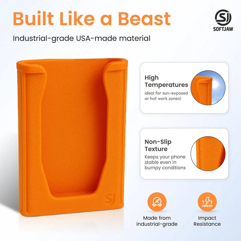 SoftJaw Rugged Magnetic Phone Mount – Universal Grip | Made in USA Chatelet Manufacturing 