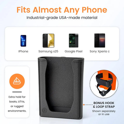SoftJaw Rugged Magnetic Phone Mount – Universal Grip | Made in USA Chatelet Manufacturing 