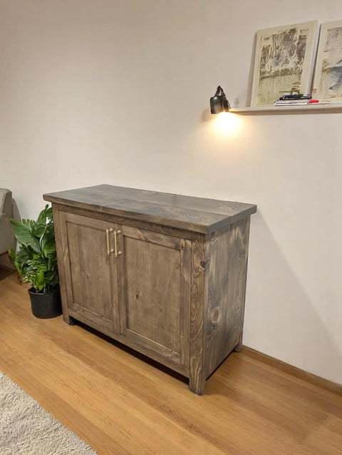 Solid Wood Single Sink Vanity Cabinet – Custom Bathroom Storage | Made in USA | MODEL 1125 Limitless Woodworking  item