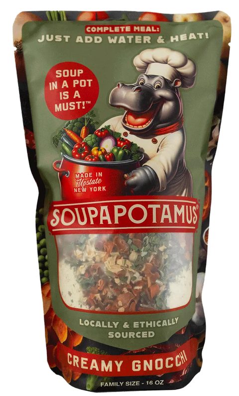 SoupaPotamus Creamy Gnocchi Dehydrated Soup – Family Size 16 Oz – Made in USA | Farm-Fresh Ingredients SoupaPOTamus  item
