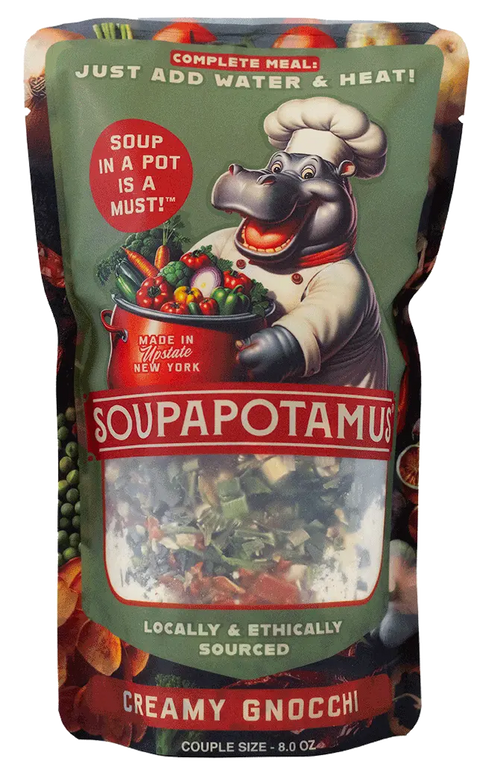 SoupaPotamus Creamy Gnocchi Dehydrated Soup – Family Size 16 Oz – Made in USA | Farm-Fresh Ingredients SoupaPOTamus  item