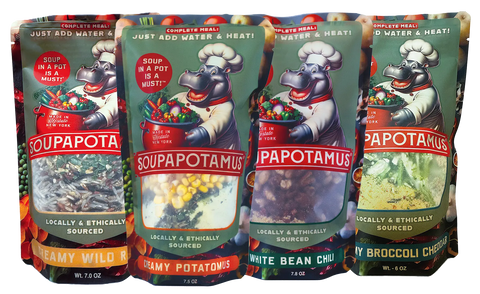 SoupaPotamus Quad Pack Soup Variety – 4 Regular Size Gluten-Free Soups | Made in USA Upstate New York SoupaPOTamus  item