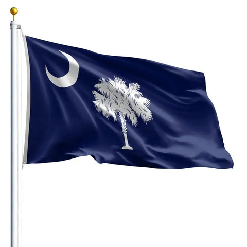 South Carolina State Flag – Durable Outdoor Nylon with UV-Resistant SolarGuard Dyes | Made in USA Freedom Flag and Pole 