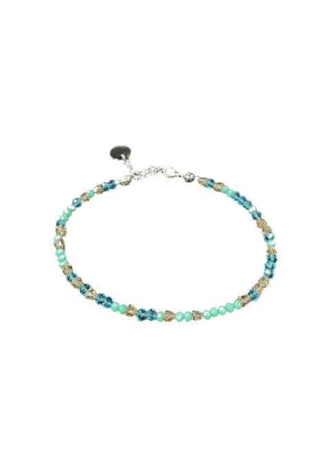 Sparkling Crystal Bracelet With Extender Chain | a Touch of Summer Elegance Michelle Marie Boutique  Bracelets
