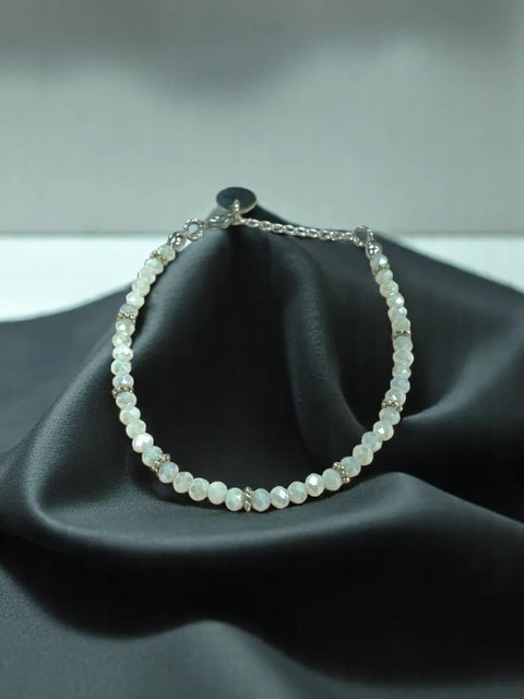 Sparkling Crystal Bracelet With Extender Chain | a Touch of Summer Elegance Michelle Marie Boutique  Bracelets