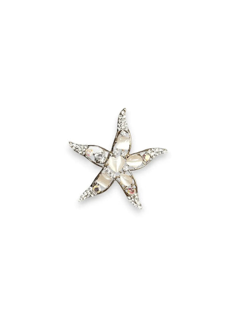 Sparkling Starfish Brooch – Crystal Embellished Coastal Jewelry Accessory | Handmade in USA Michelle Marie Boutique  Brooch