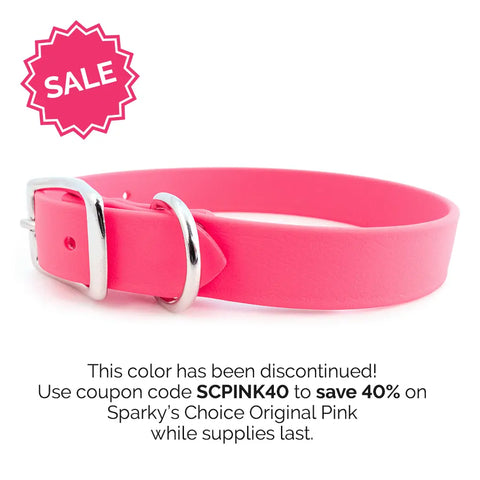 Sparky's Choice Standard Buckle Dog Collar – Durable Odor-Resistant BioThane® | Made in USA by Auburn Leathercrafters Auburn Leathercrafters  item