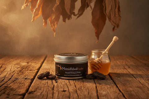 Spiced Honey & Tonka -Soy Tin Collection MorninWood Candles  Candles