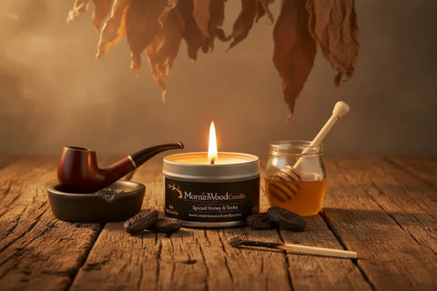 Spiced Honey & Tonka -Soy Tin Collection MorninWood Candles  Candles