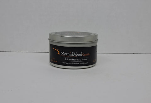 Spiced Honey & Tonka -Soy Tin Collection MorninWood Candles  Candles