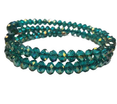 Spiral Crystal Wrap Bracelet – Handcrafted Sparkling Jewelry Accessory | Michelle Marie Boutique | Made in USA Michelle Marie Boutique  Bracelet