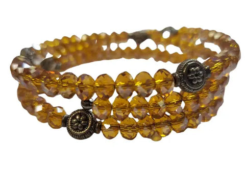 Spiral Crystal Wrap Bracelet – Handcrafted Sparkling Jewelry Accessory | Michelle Marie Boutique | Made in USA Michelle Marie Boutique  Bracelet