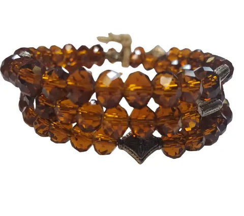 Spiral Crystal Wrap Bracelet – Handcrafted Sparkling Jewelry Accessory | Michelle Marie Boutique | Made in USA Michelle Marie Boutique  Bracelet