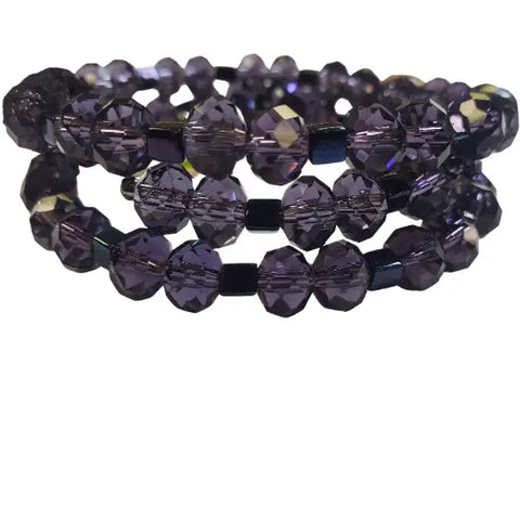 Spiral Crystal Wrap Bracelet – Handcrafted Sparkling Jewelry Accessory | Michelle Marie Boutique | Made in USA Michelle Marie Boutique  Bracelet