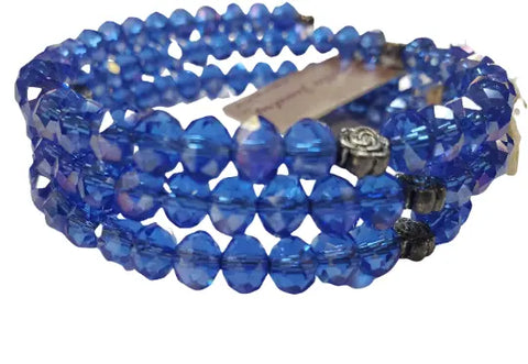 Spiral Crystal Wrap Bracelet – Handcrafted Sparkling Jewelry Accessory | Michelle Marie Boutique | Made in USA Michelle Marie Boutique  Bracelet
