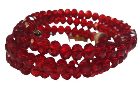 Spiral Crystal Wrap Bracelet – One Size Fits All – Michelle Marie Boutique | Made in USA Handcrafted Jewelry Michelle Marie Boutique  Bracelet