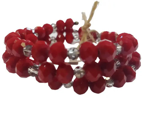 Spiral Crystal Wrap Bracelet – One Size Fits All – Michelle Marie Boutique | Made in USA Handcrafted Jewelry Michelle Marie Boutique  Bracelet