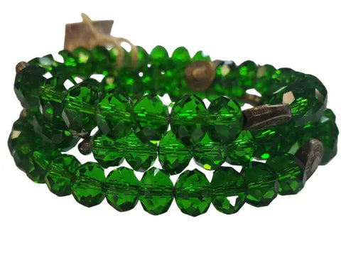 Spiral Crystal Wrap Bracelet – One Size Fits All – Michelle Marie Boutique | Made in USA Handcrafted Jewelry Michelle Marie Boutique  Bracelet