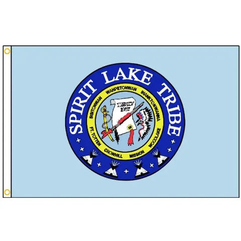 Spirit Lake Tribe Outdoor Nylon Flag – UV Resistant SolarGuard Dyes | Made in USA Freedom Flag and Pole 