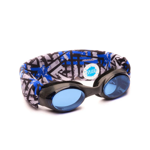 Splash Place The Maze Swim Goggles – Tangle-Free Strap with Blue Tinted Lenses for Kids and Adults | Assembled in USA Splash Place  Swim Goggles