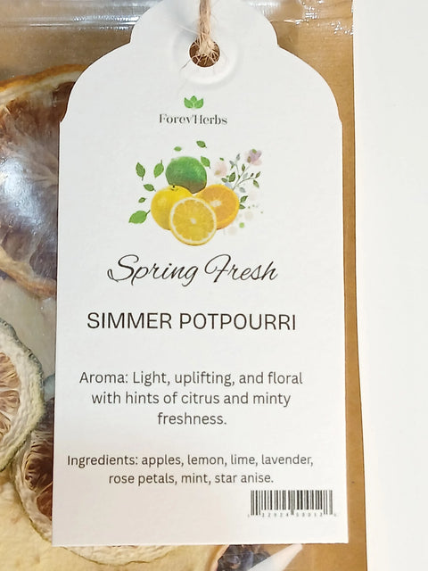 Spring Fresh Simmer Potpourri - 2-Pack Forev'Herbs  Simmer Potpourri