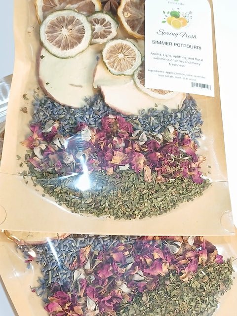 Spring Fresh Simmer Potpourri - 2-Pack Forev'Herbs  Simmer Potpourri
