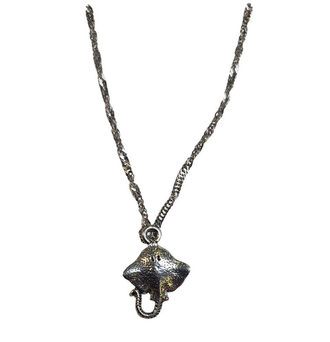 Stainless Steel Sting Ray Pendant Necklace – Adjustable 18 to 20 Inch Chain | Made in USA Gift Box Michelle Marie Boutique  Pendant Necklace