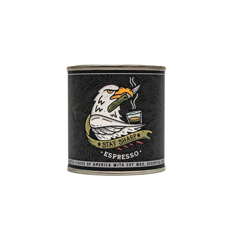 Stay Sharp Espresso Candle All American Maker 