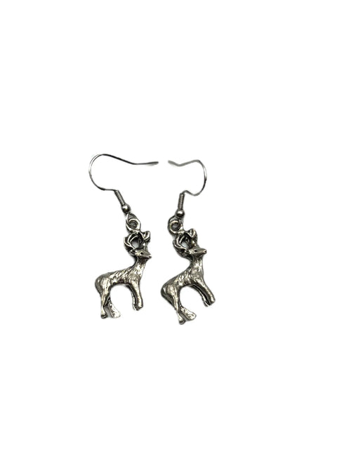 Sterling Silver Buck Deer Jewelry Set – 18 Inch Necklace with Dangle Earrings | Handmade Outdoor Gift | Made in USA Michelle Marie Boutique  Jewelry Set