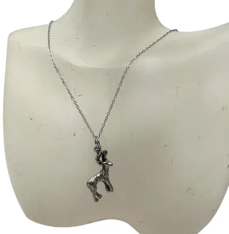 Sterling Silver Buck Deer Jewelry Set – 18 Inch Necklace with Dangle Earrings | Handmade Outdoor Gift | Made in USA Michelle Marie Boutique  Jewelry Set