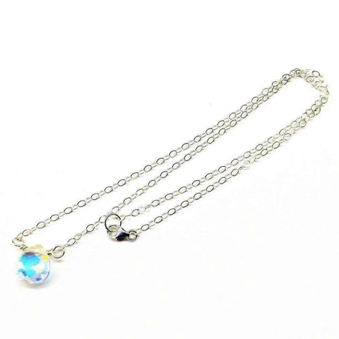 Sterling Silver Crystal Briolette Pendant Necklace – 11mm Swarovski Drop | Made in USA Alexa Martha Designs  Necklace