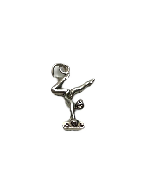Sterling Silver Gymnast Pendant Necklace – Adjustable Stainless Steel Chain | Made in USA Michelle Marie Boutique  Necklace