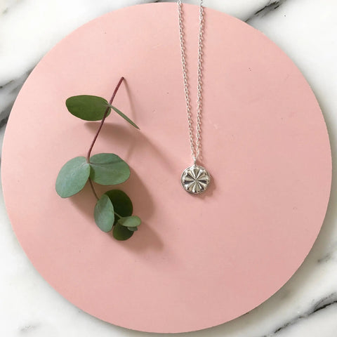 Sterling Silver Hacia Pendant Necklace – Handcrafted Vintage Medallion Design | Made in USA Sarah Cecelia  NECKLACES