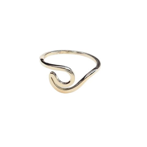 Sterling Silver Pinky Toe & Ocean Wave Band Rings | Handmade in USA Alexa Martha Designs  Ring