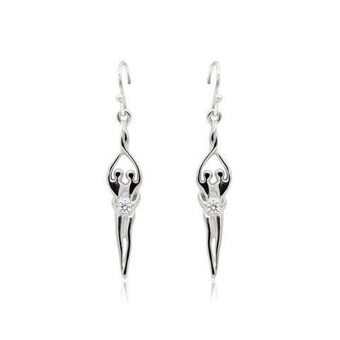 Sterling Silver Soulmate Earrings Symbol of Love Jewelry  Earrings