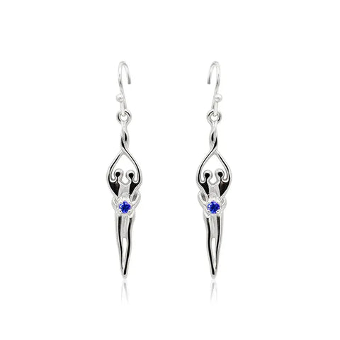 Sterling Silver Soulmate Earrings Symbol of Love Jewelry  Earrings