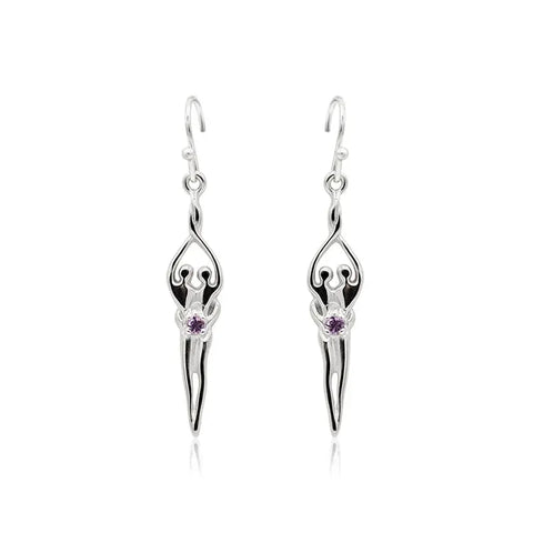 Sterling Silver Soulmate Earrings Symbol of Love Jewelry  Earrings