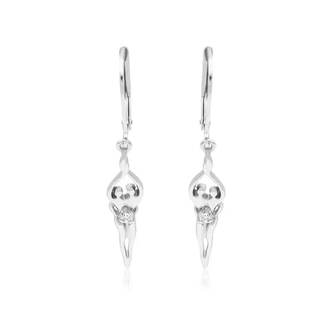 Sterling Silver Soulmate Earrings Symbol of Love Jewelry  Earrings
