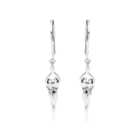 Sterling Silver Soulmate Earrings Symbol of Love Jewelry  Earrings