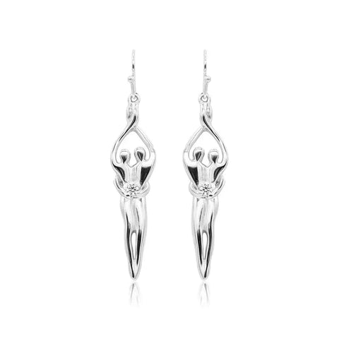Sterling Silver Soulmate Earrings Symbol of Love Jewelry  Earrings