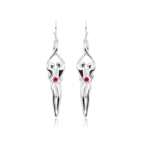 Sterling Silver Soulmate Earrings Symbol of Love Jewelry  Earrings