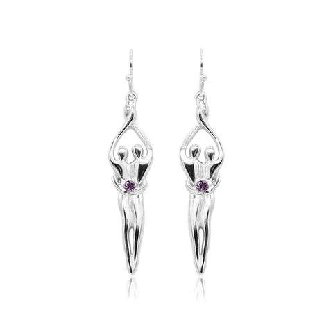 Sterling Silver Soulmate Earrings Symbol of Love Jewelry  Earrings
